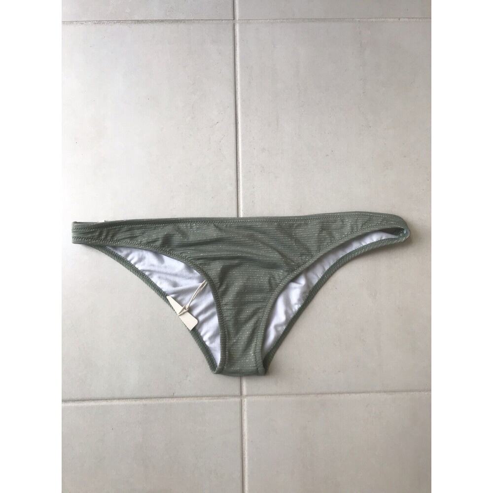 Rhythm Bikini Bottom Multicolor Striped Swimwear